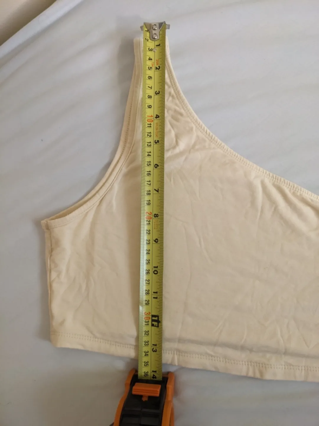 Cream One Shoulder Crop Top image indicator(5)