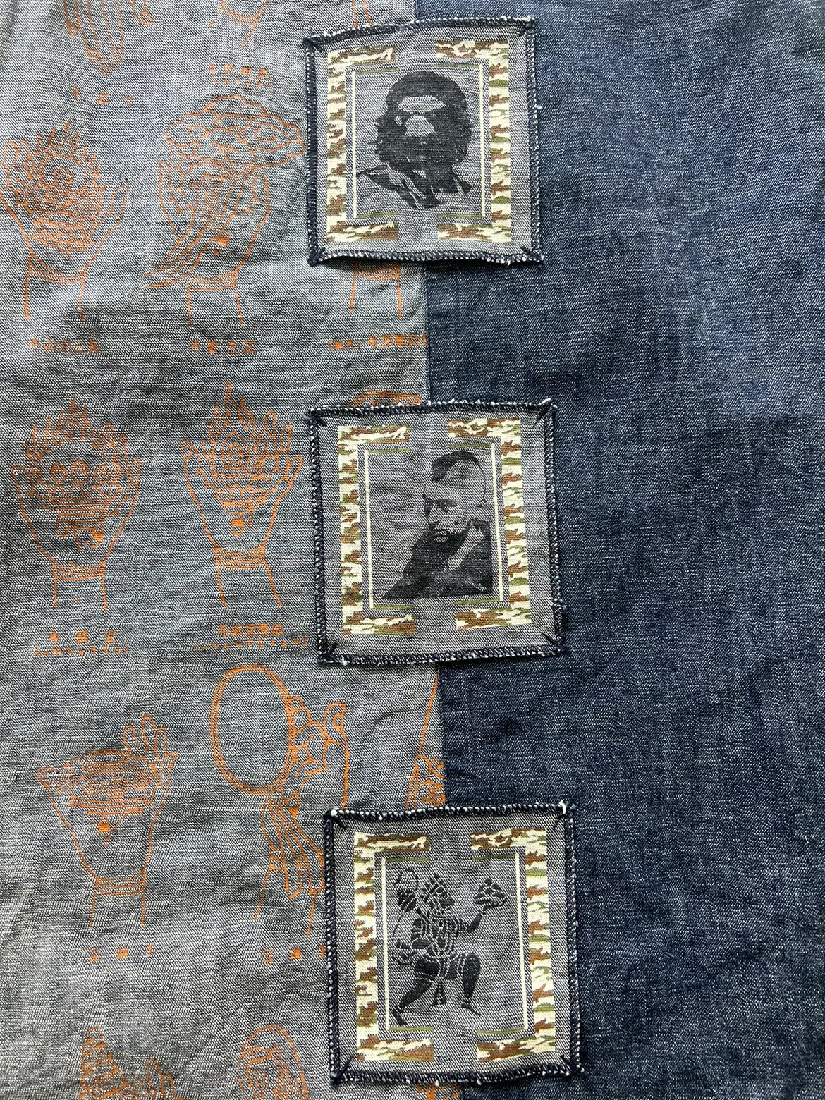 Unique Patchwork Denim Skirt Small / 36 image indicator(2)