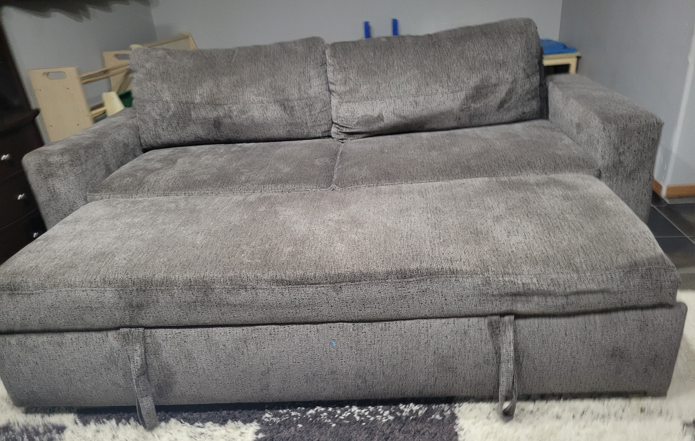 Grey Futon Couch - photo 4