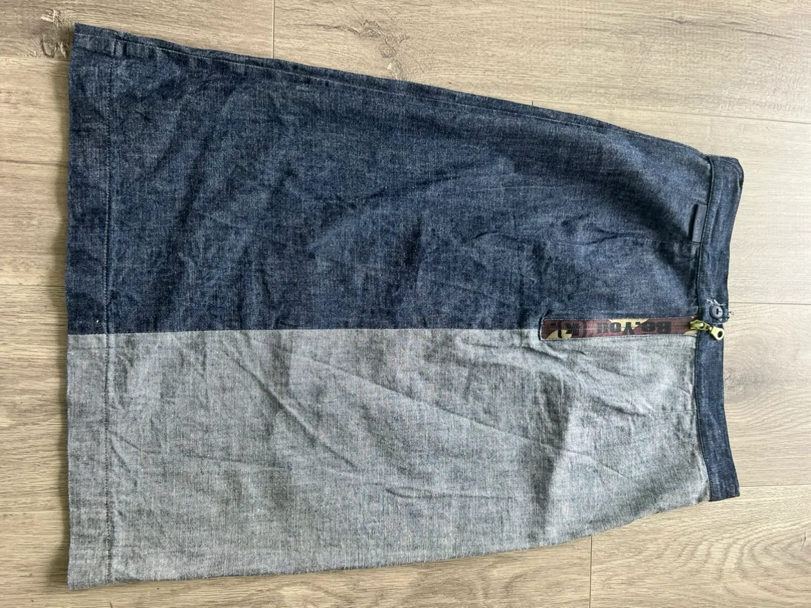Unique Patchwork Denim Skirt Small / 36 image indicator(4)