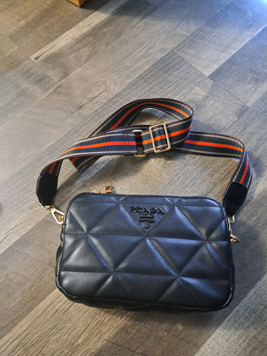 Prada Quilted Black Crossbody Bag