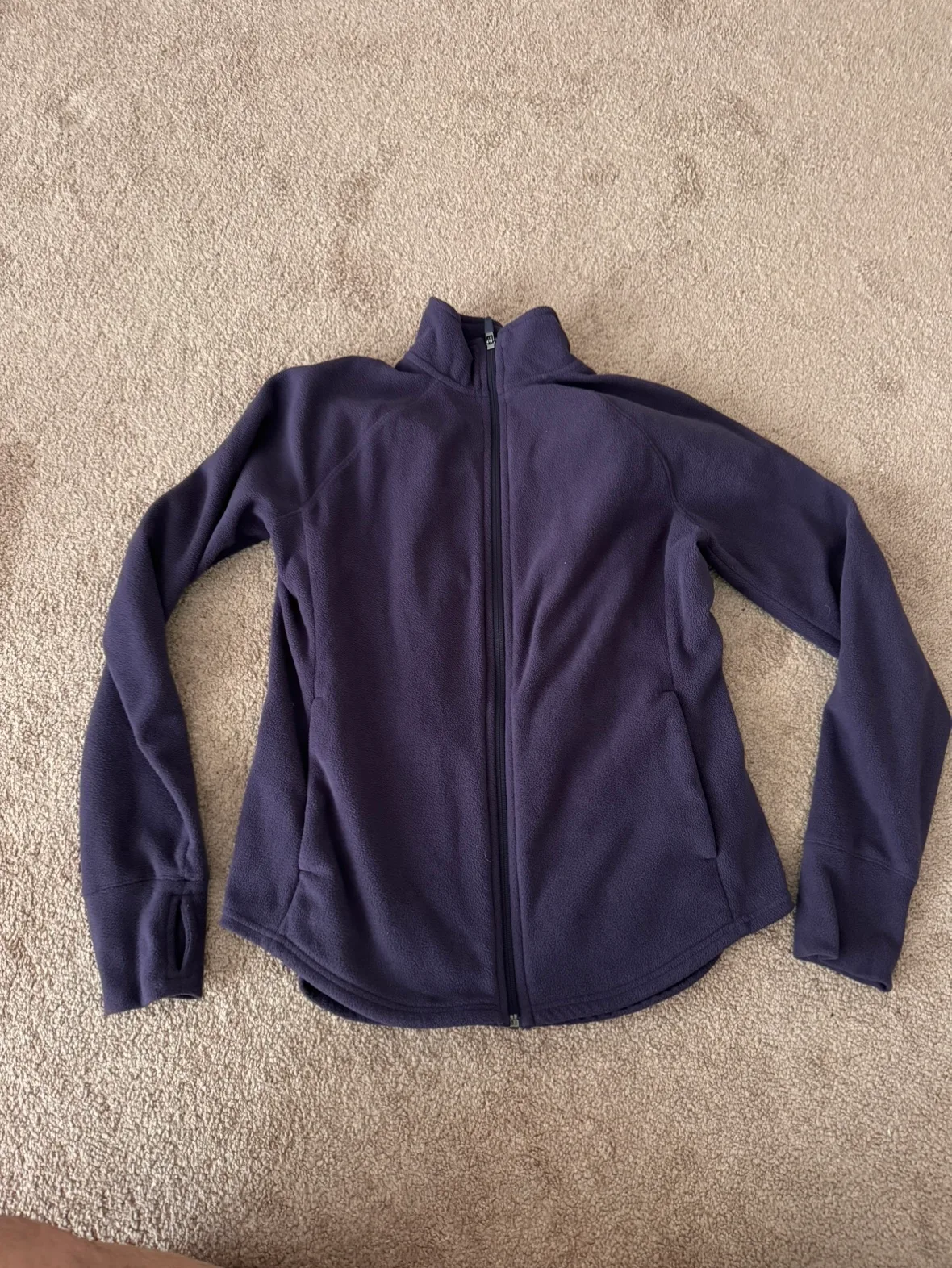 Women's Purple Fleece Jacket #frecycle thumbnail