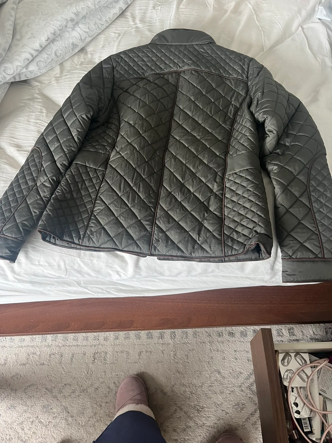 U.S. Polo Assn. Green Quilted Jacket thumbnail