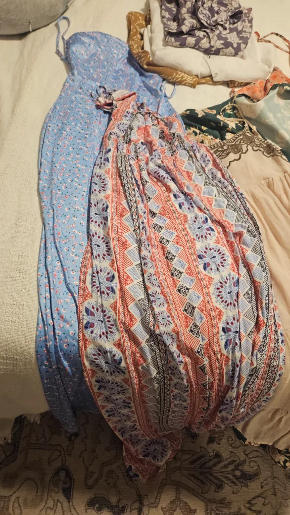 Bundle of 7  pregnancy dresses & 3 buttoned up long sleeve shirt image indicator(5)