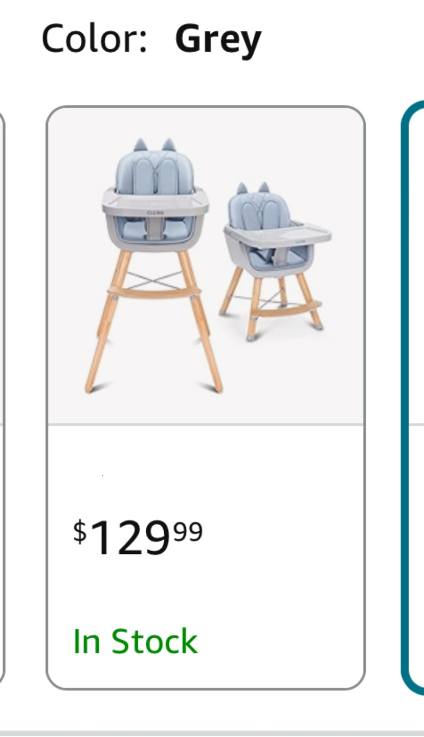 Convertible High Chair, Grey - photo 2