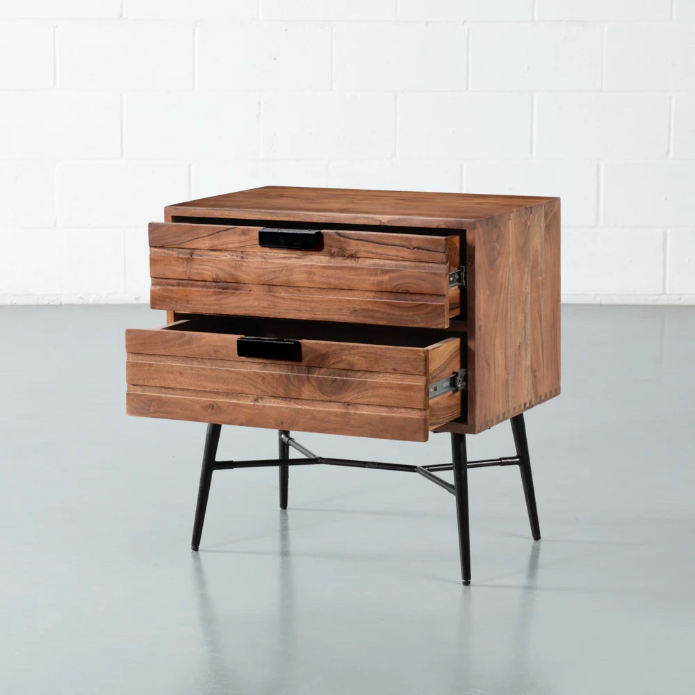Two Drawer End Table / Nightstand—solid wood - photo 2
