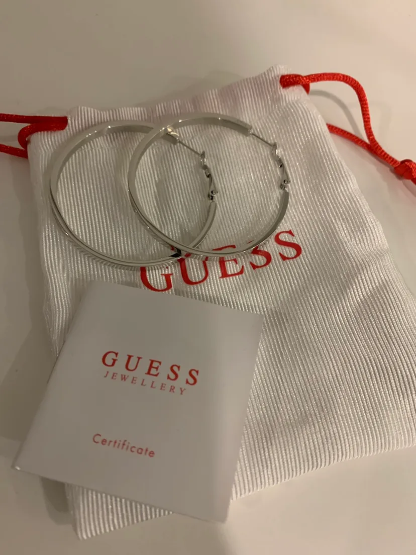 Guess Crystal Hoop Earrings thumbnail