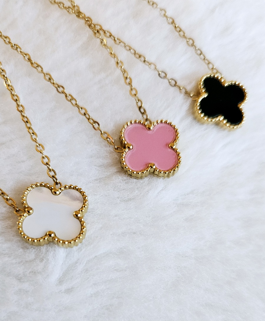 Brand New Clover Necklace - Stainless Steel Waterproof - photo 2