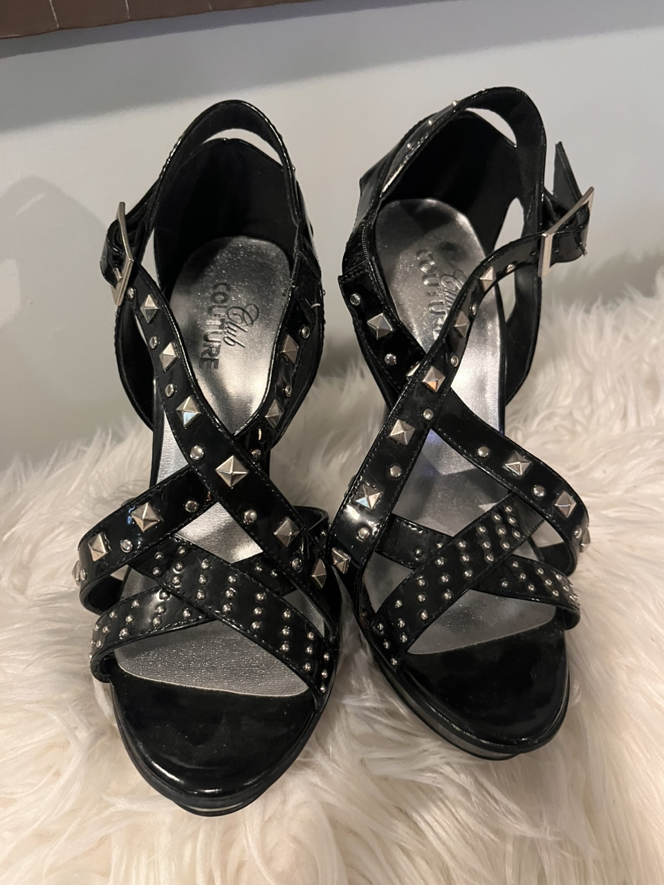 Black Studded Heels