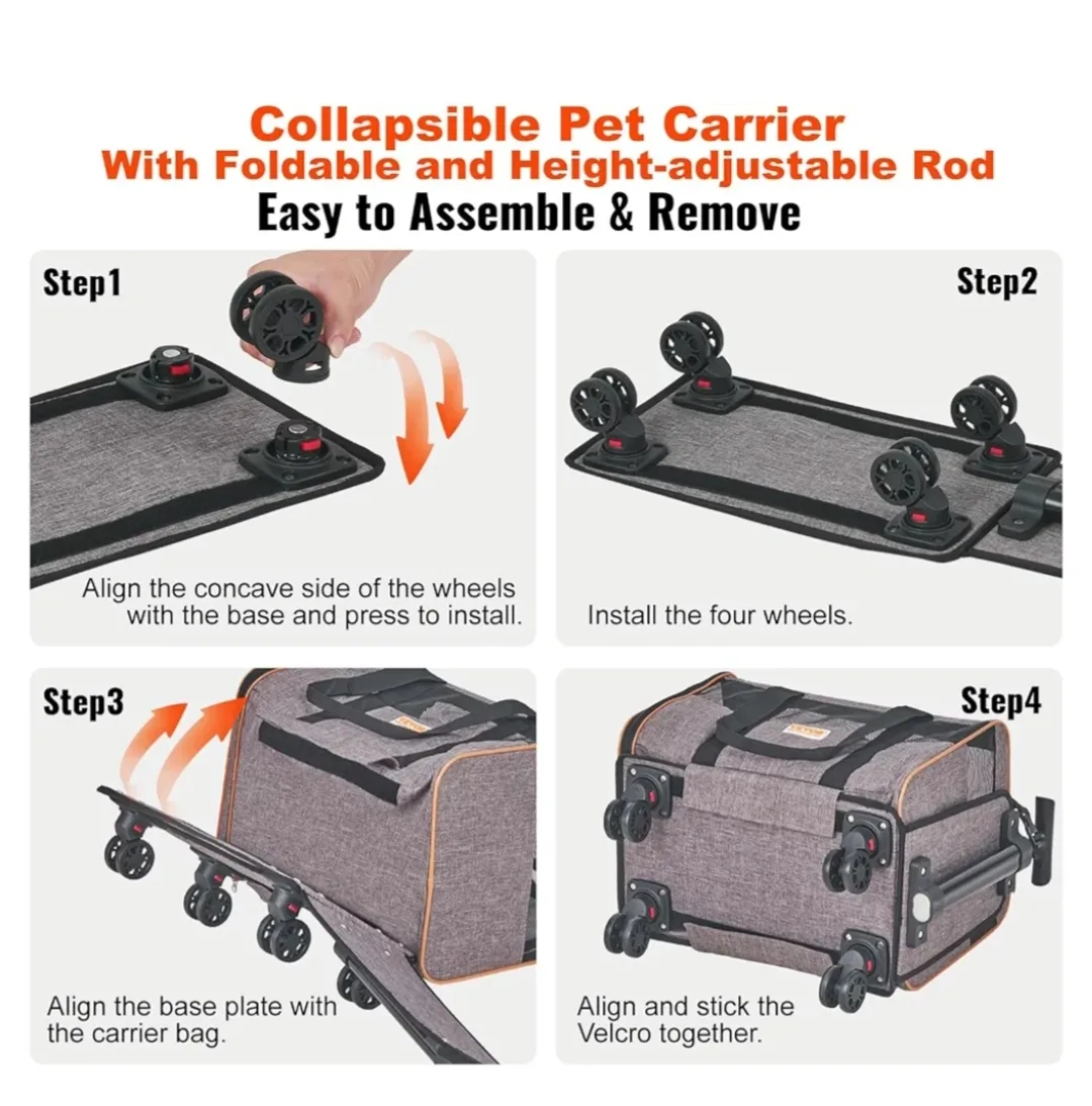 Pet Carrier with Wheels *NEW* image indicator(2)