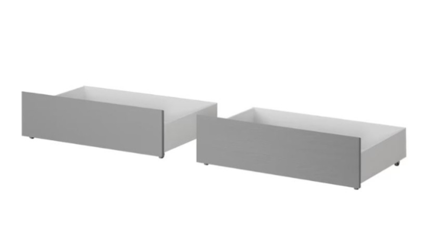 IKEA MALM  Queen BED FRAME with storage drawers - Grey - photo 3