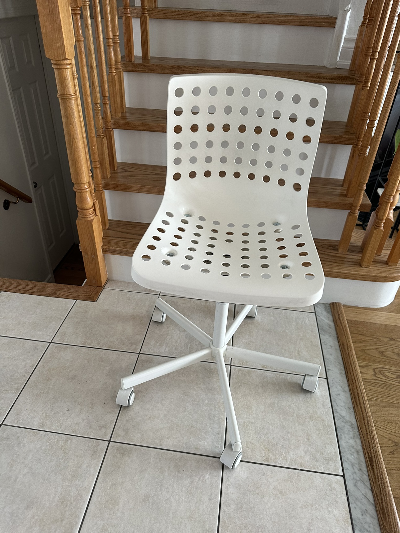 Moving Sale- White Office Chair
