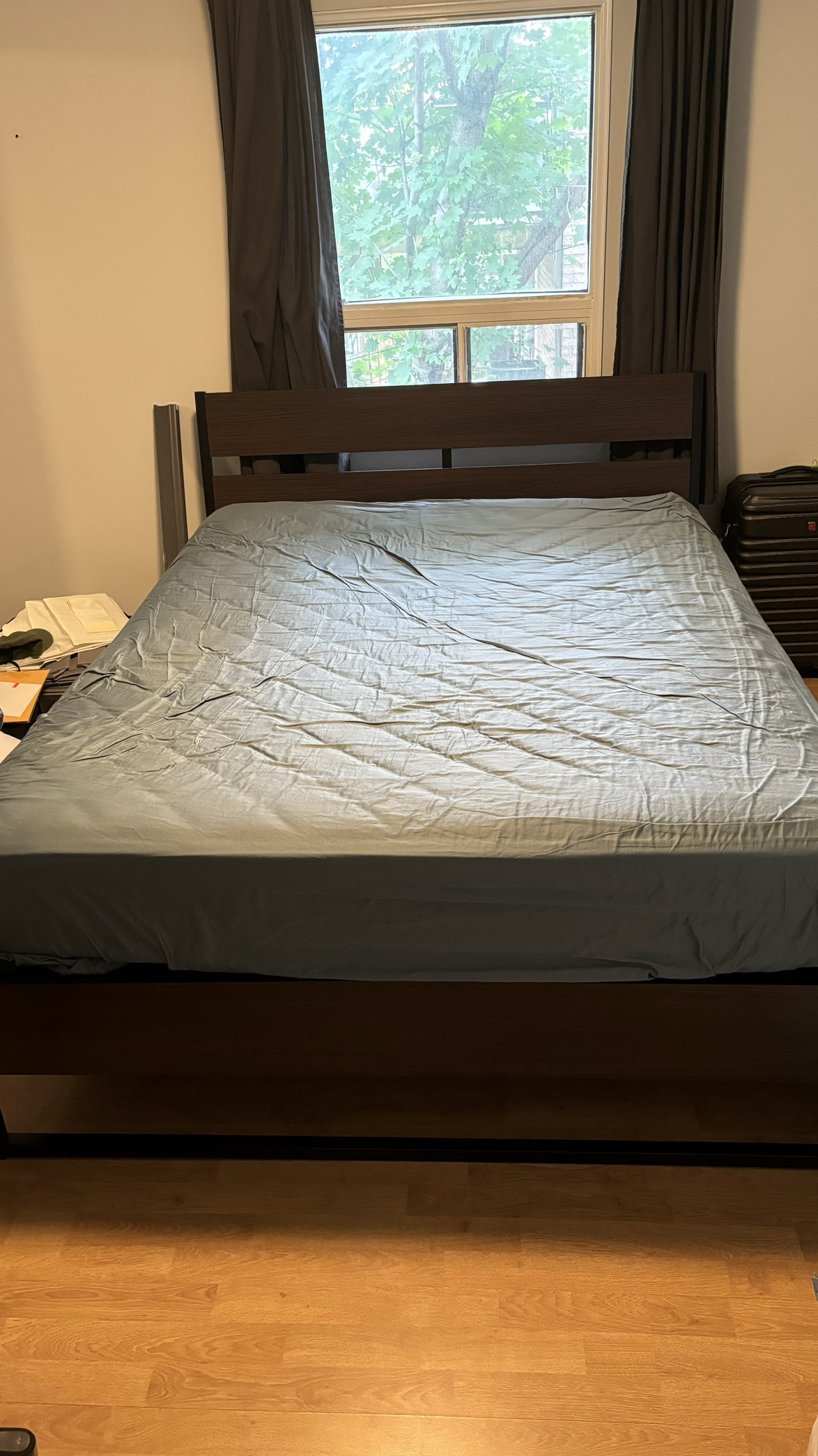 Queen Size Bed Frame and Mattress - photo 2