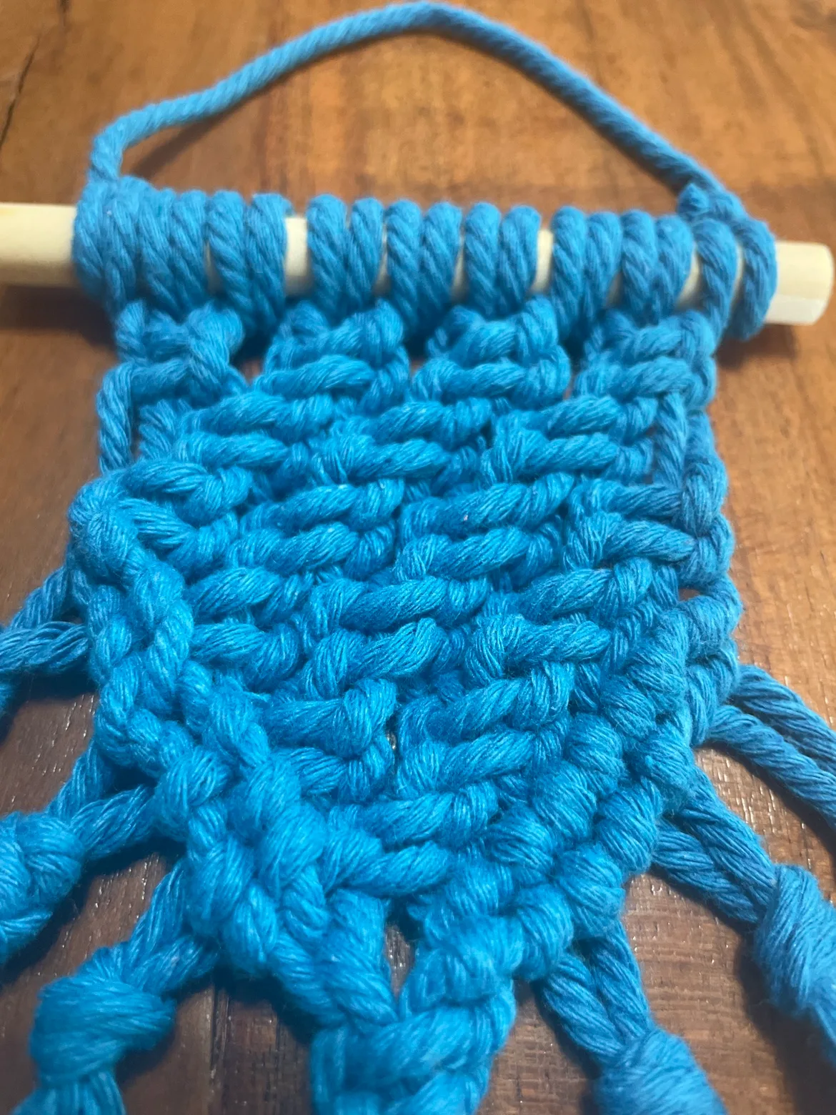 Mini-Blue Macrame Wall Hanging image indicator(2)