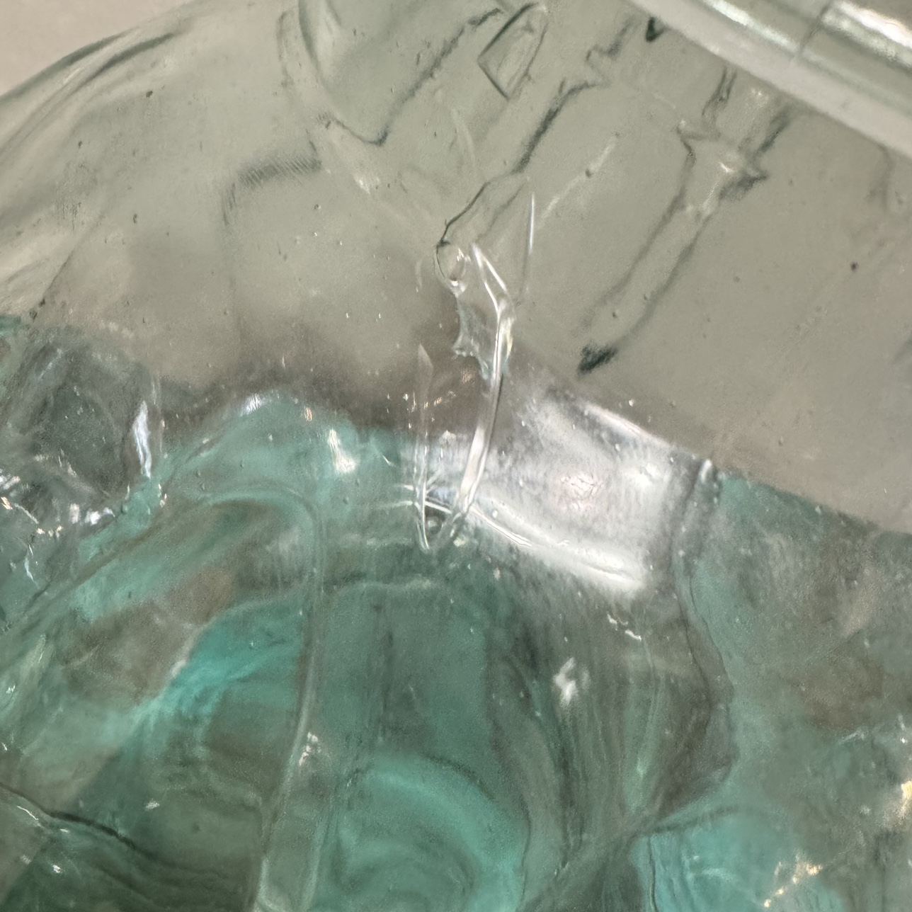 Vintage XLarge Green Glass Pumpkin Shaped Apothecary Jar Italy - photo 2