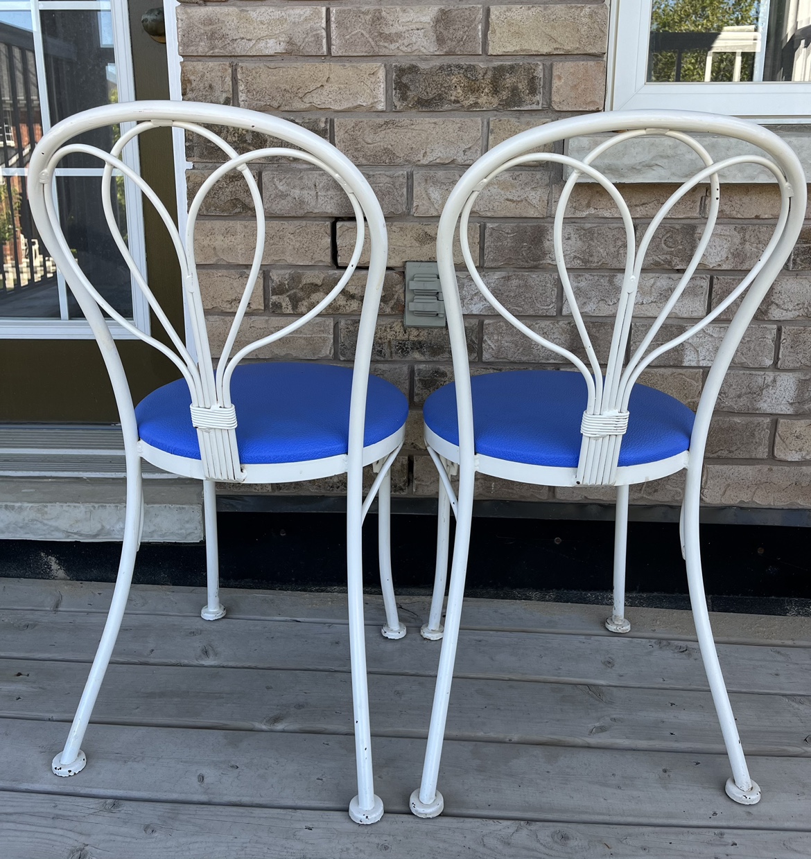 Pair of Vintage Metal Chairs - photo 2