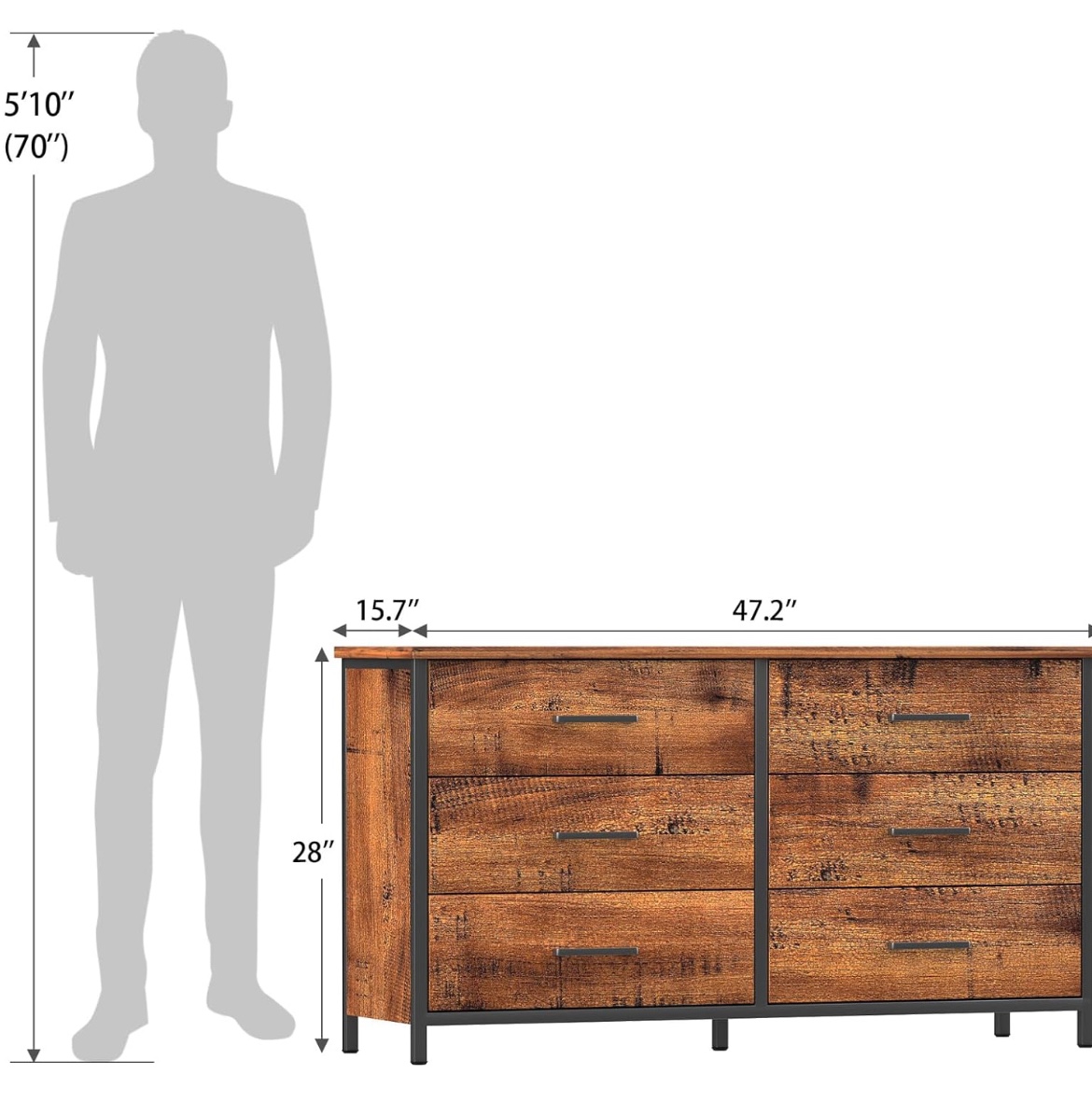 6 Drawer Dresser - photo 3