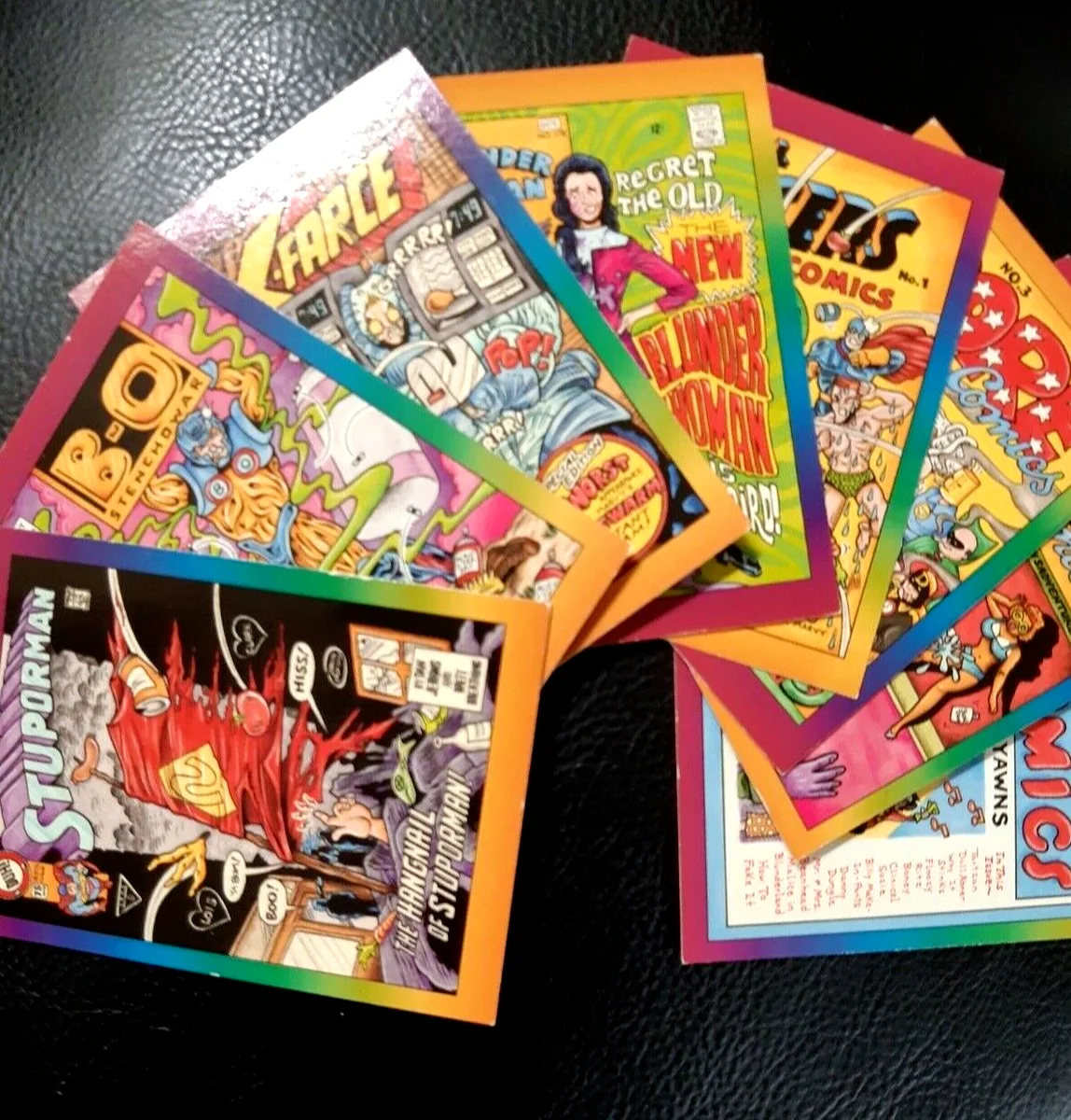 MARVEL/ DC COMICS PARODY CARDS - 1990's image indicator(2)