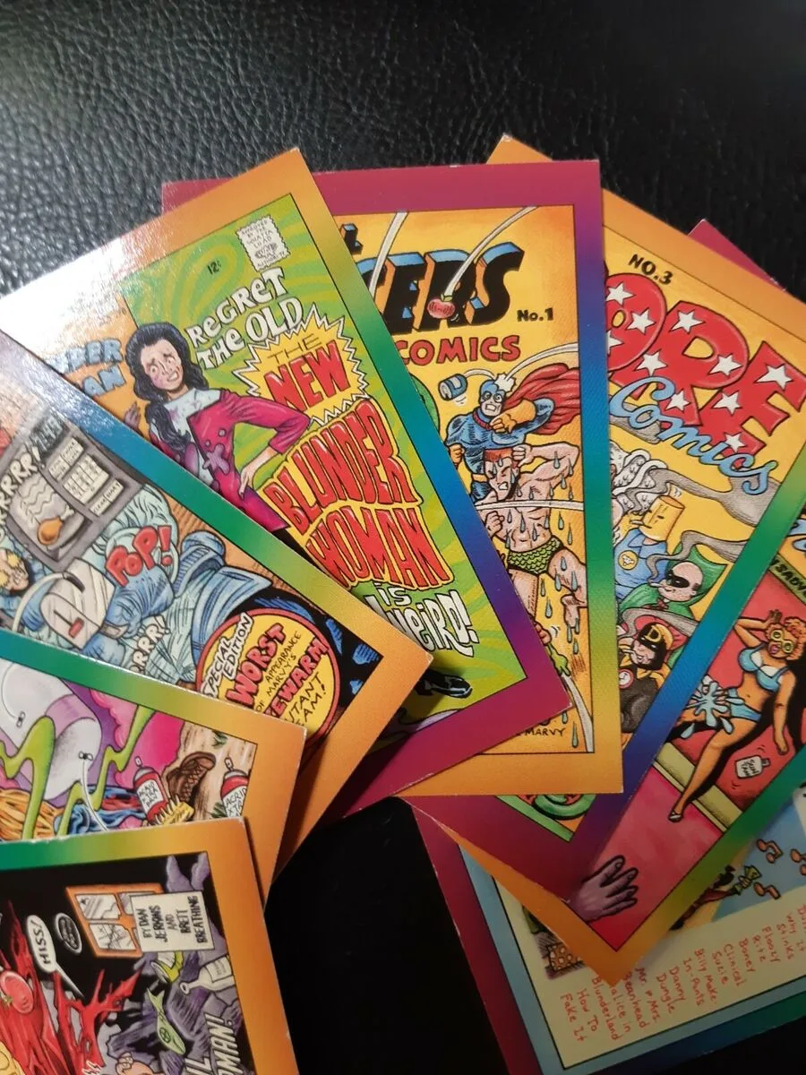 MARVEL/ DC COMICS PARODY CARDS - 1990's image indicator(3)