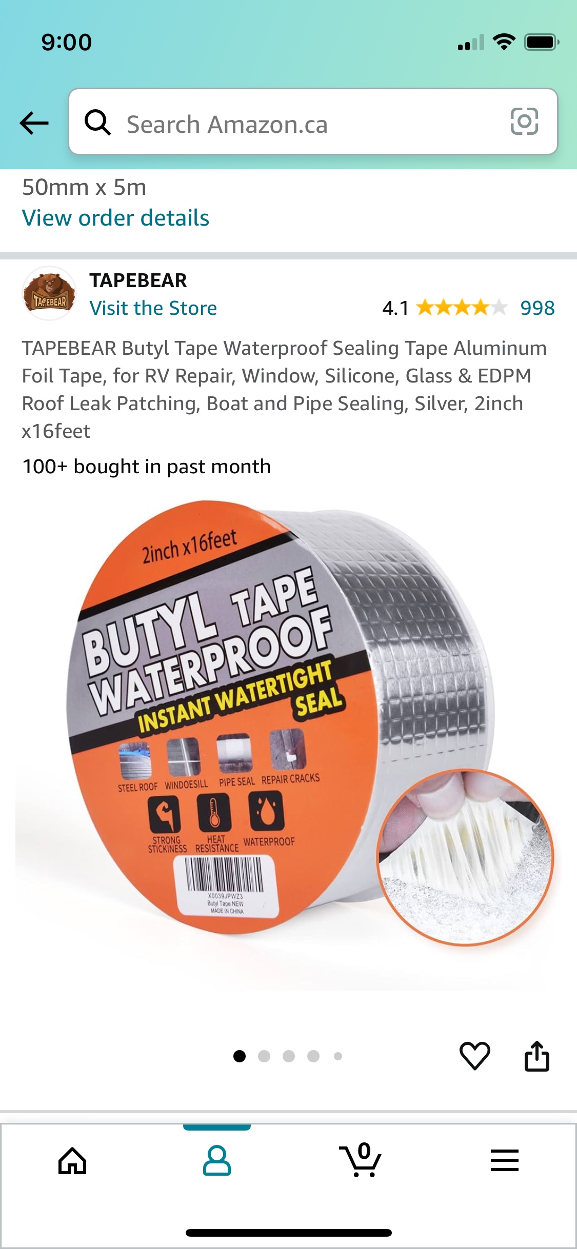 Waterproof butyl tape