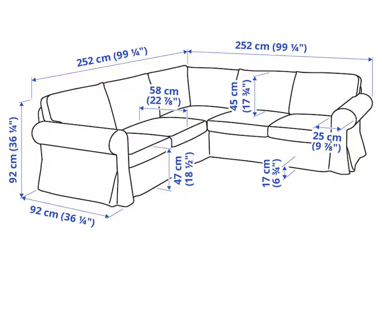 IKEA Corner Sectional Sofa - photo 2