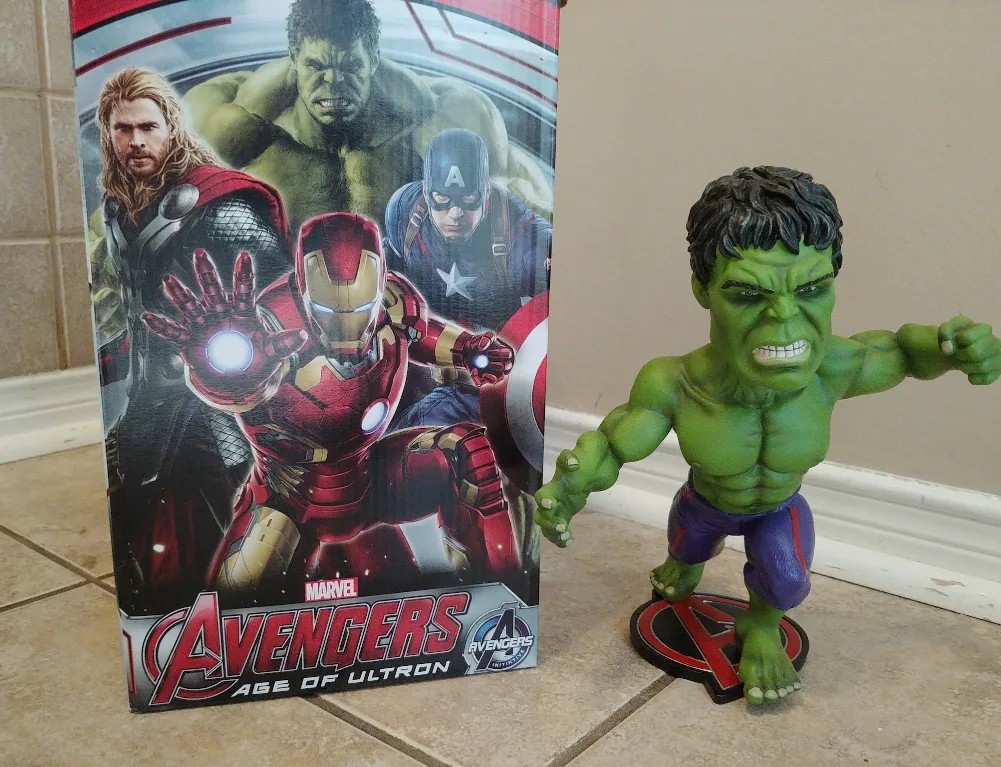 Neca Marvel Avengers Age of Ultron Hulk XL Head Knocker image indicator(2)