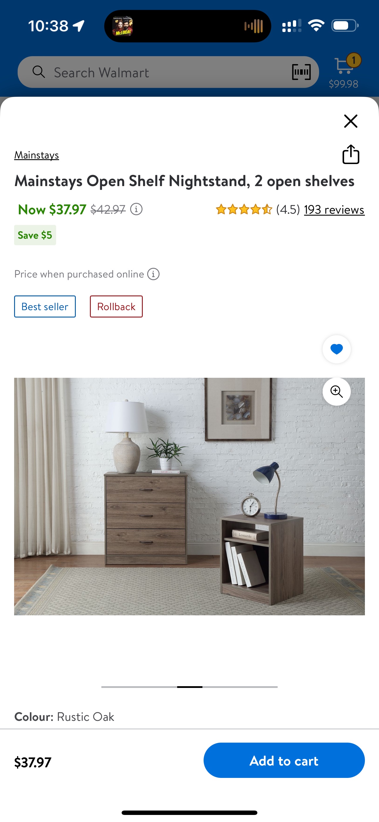 Small Storage Shelf, Side Table - photo 4