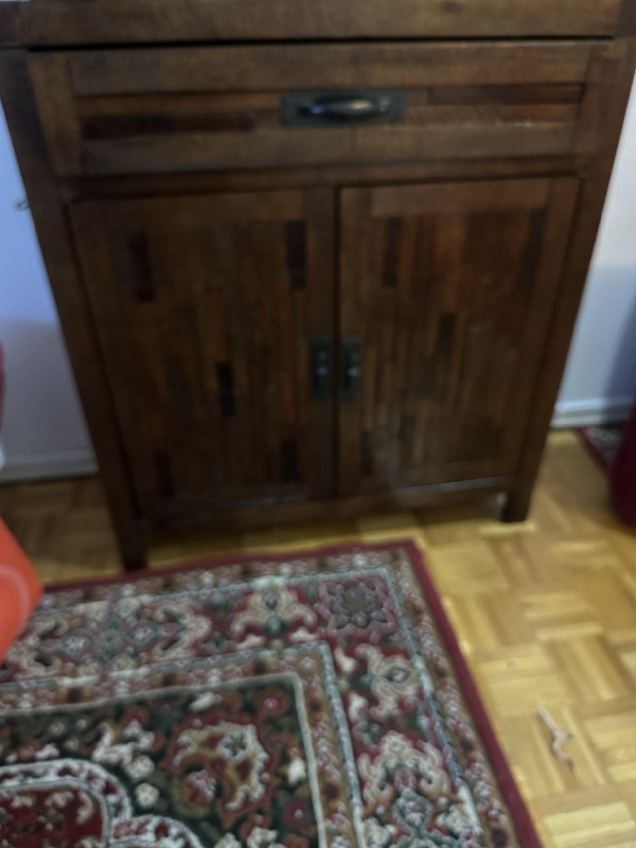 Wood Cabinet with Drawer and Doors - photo 4