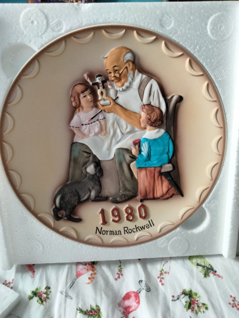 Norman Rockwell "The Toymaker" 1980 First Annual Collector Plate