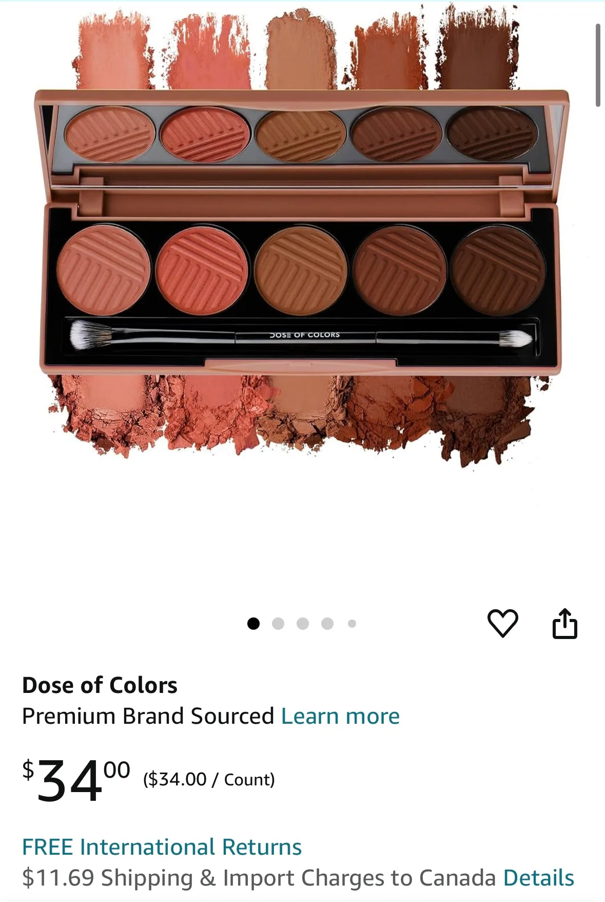 Dose of Colors Sassy Siennas Eyeshadow Palette image indicator(4)
