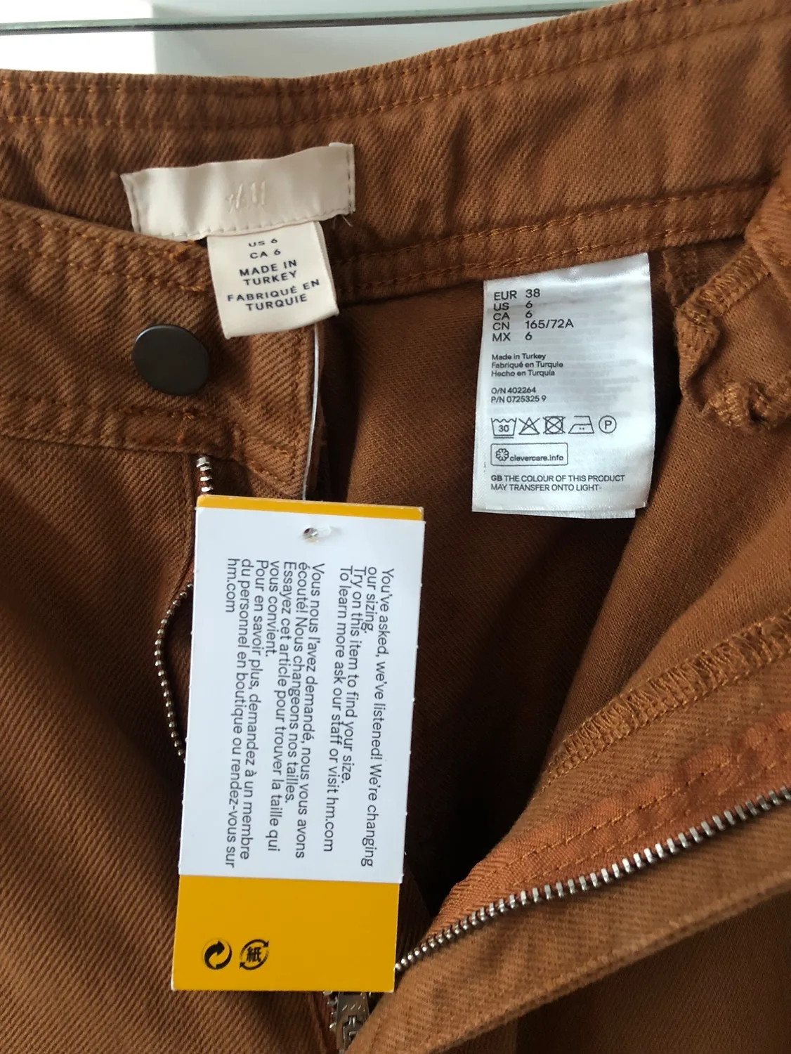 Brown denim bell bottoms image indicator(3)