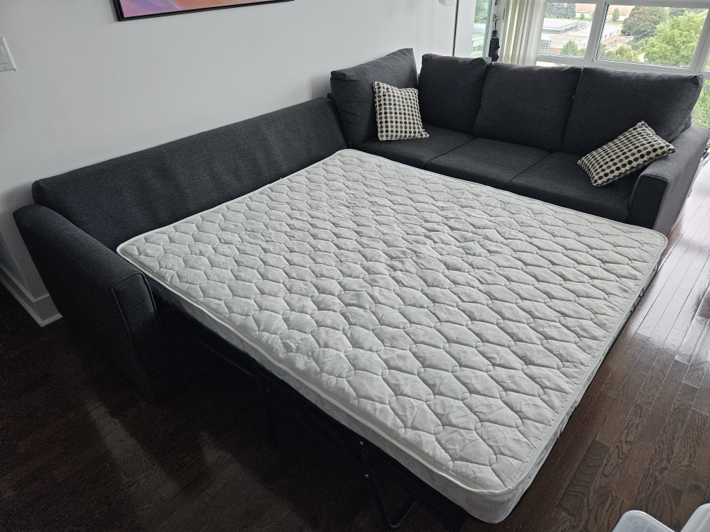 FREE DELIVERY Couch with queen bed - photo 2