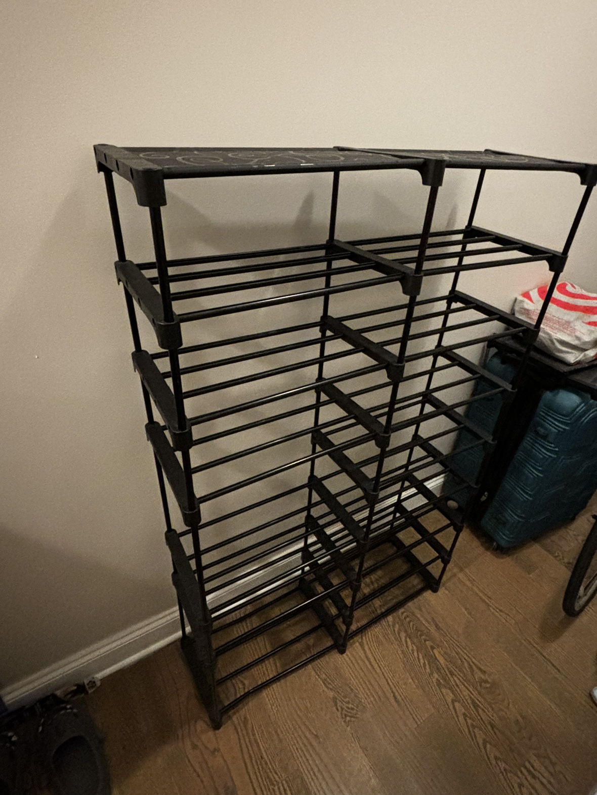 MOVING SALE - White Console Table with White Top Shelf - photo 3
