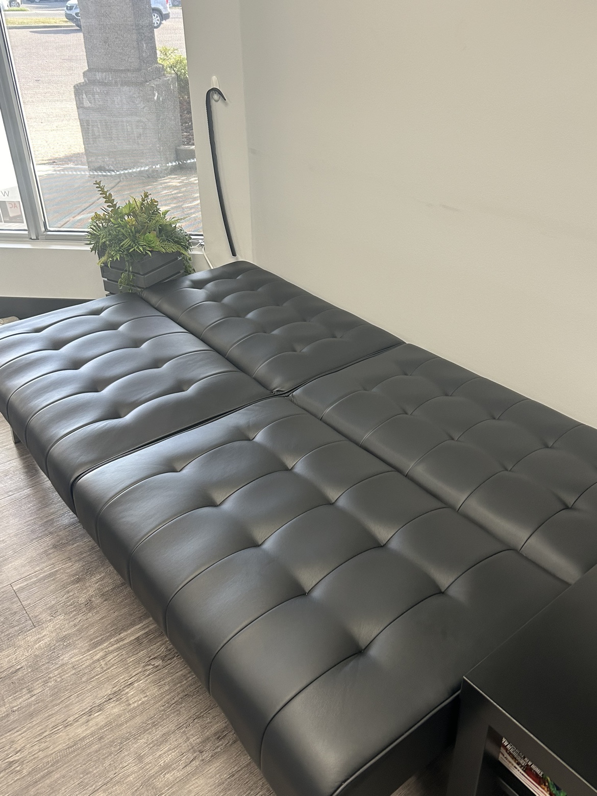 Black Futon Sofa Bed - photo 5
