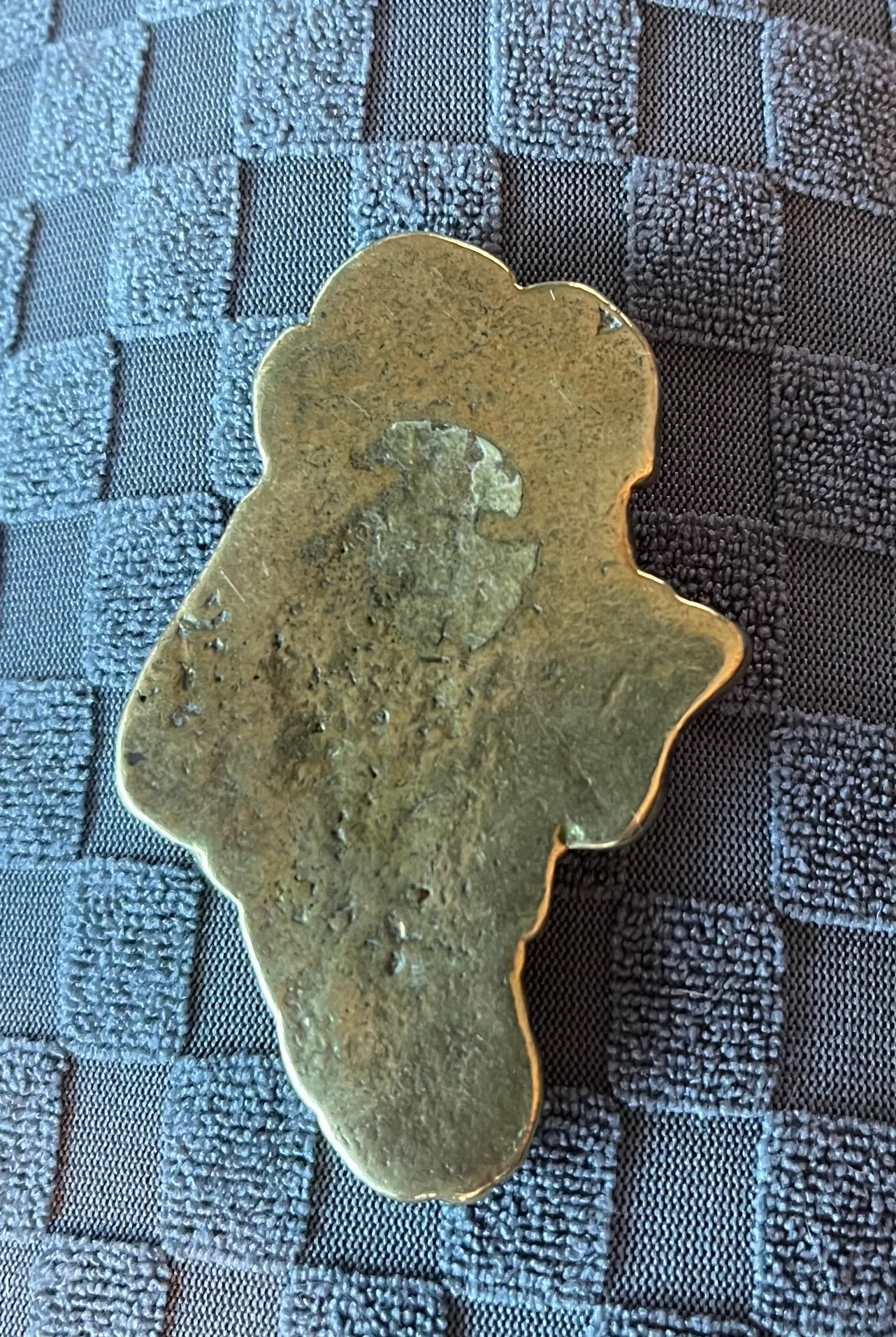 Vintage Brass Ireland Map Paper Weight #freecycle image indicator(2)