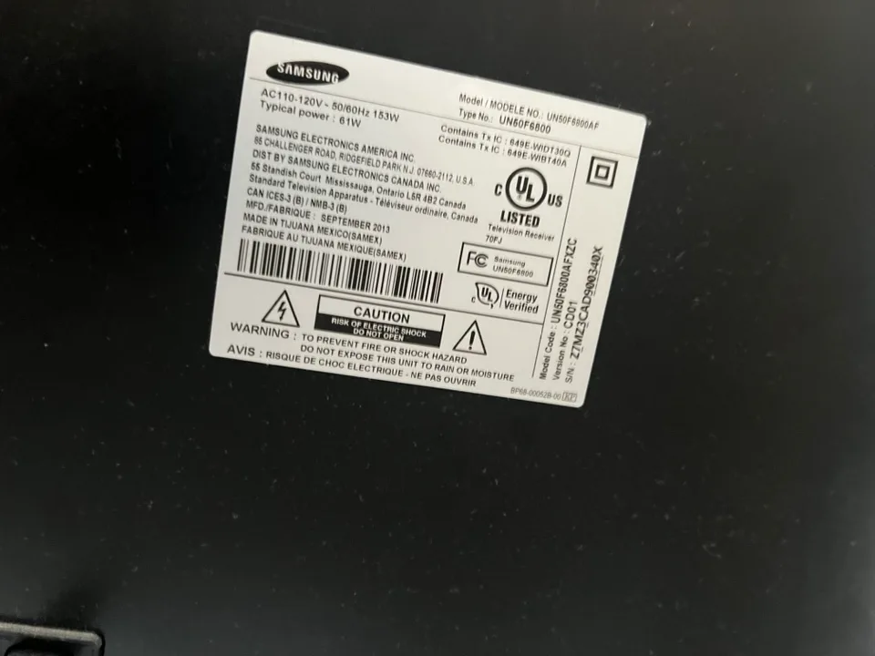 Samsung 50” Smart TV image indicator(2)
