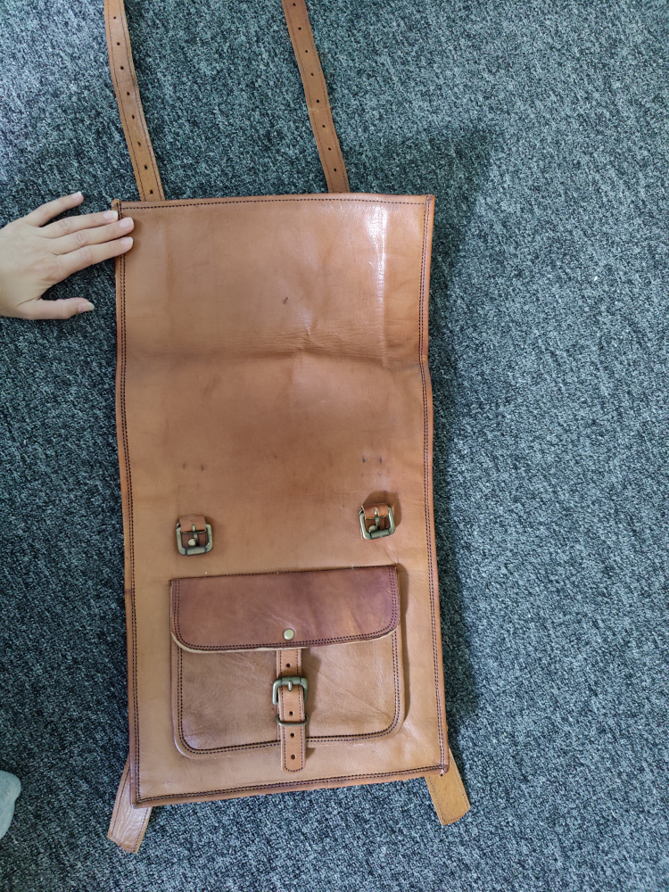 Leather Backpack Unisex 🎒 - photo 2