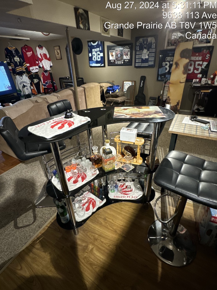 Glass Bar Table with 4 Stools - photo 3