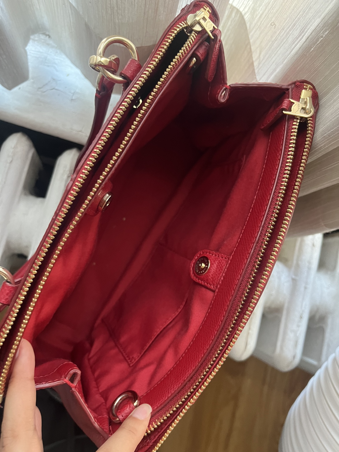Coach Red Leather Bag - photo 5