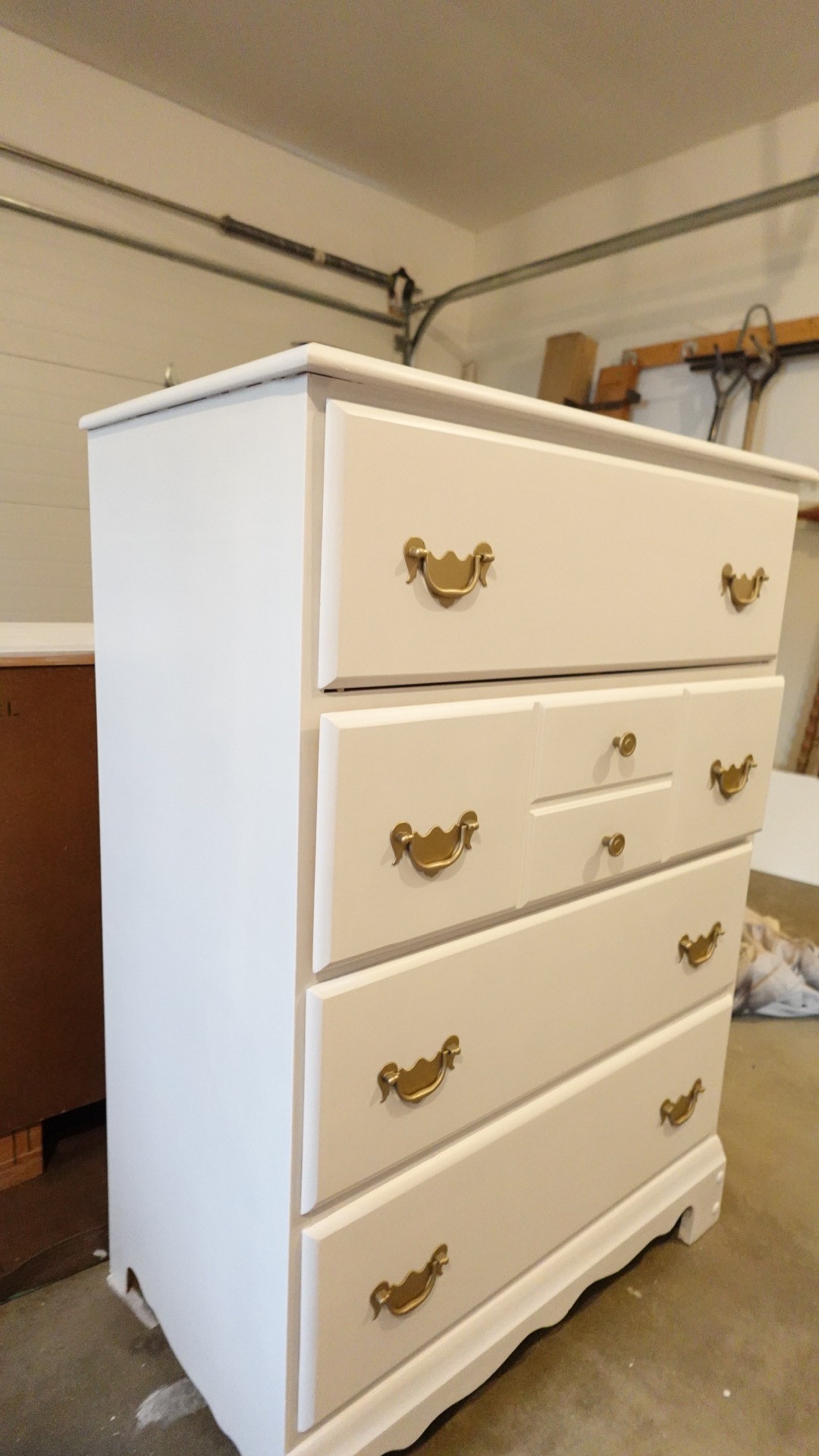Refinished Tall White Dresser - photo 4