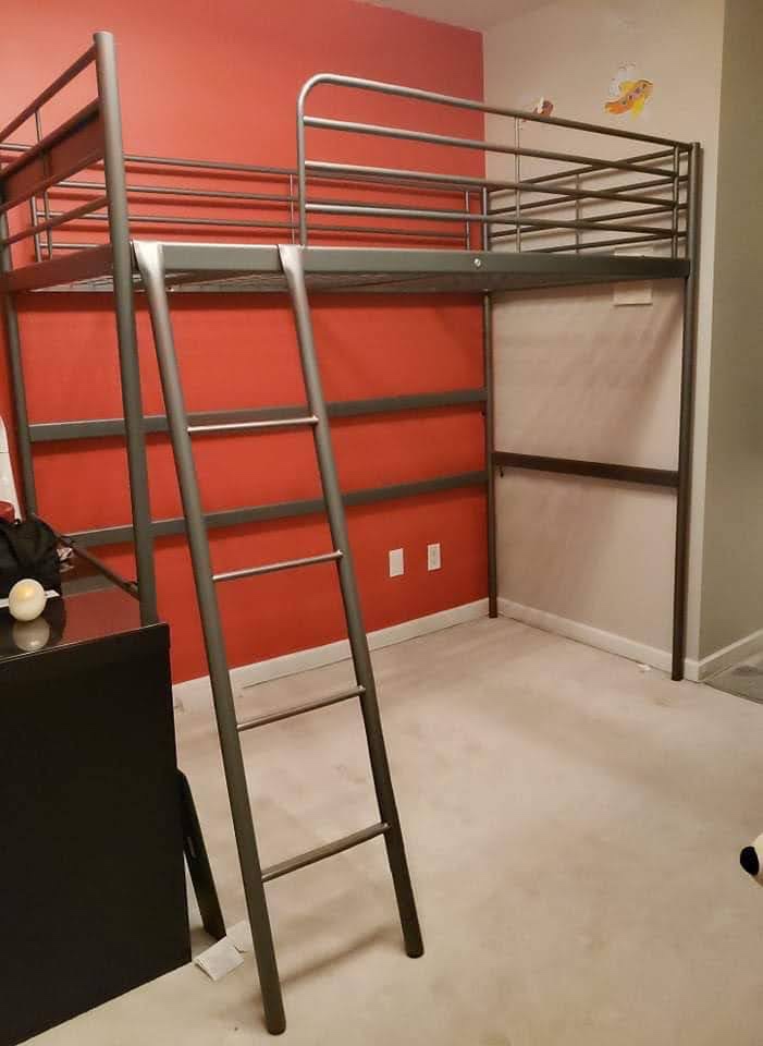 Metal Loft Bed Frame