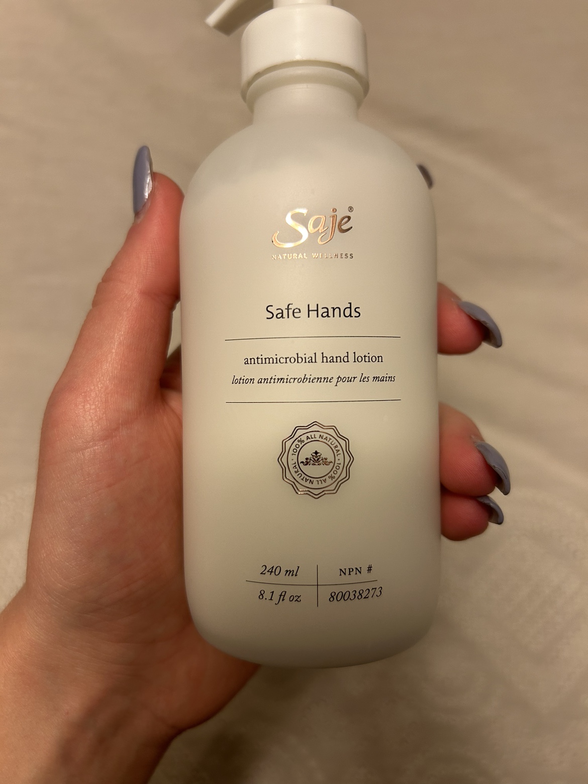 Saje Safe Hands Antimicrobial Hand Lotion #freecycle