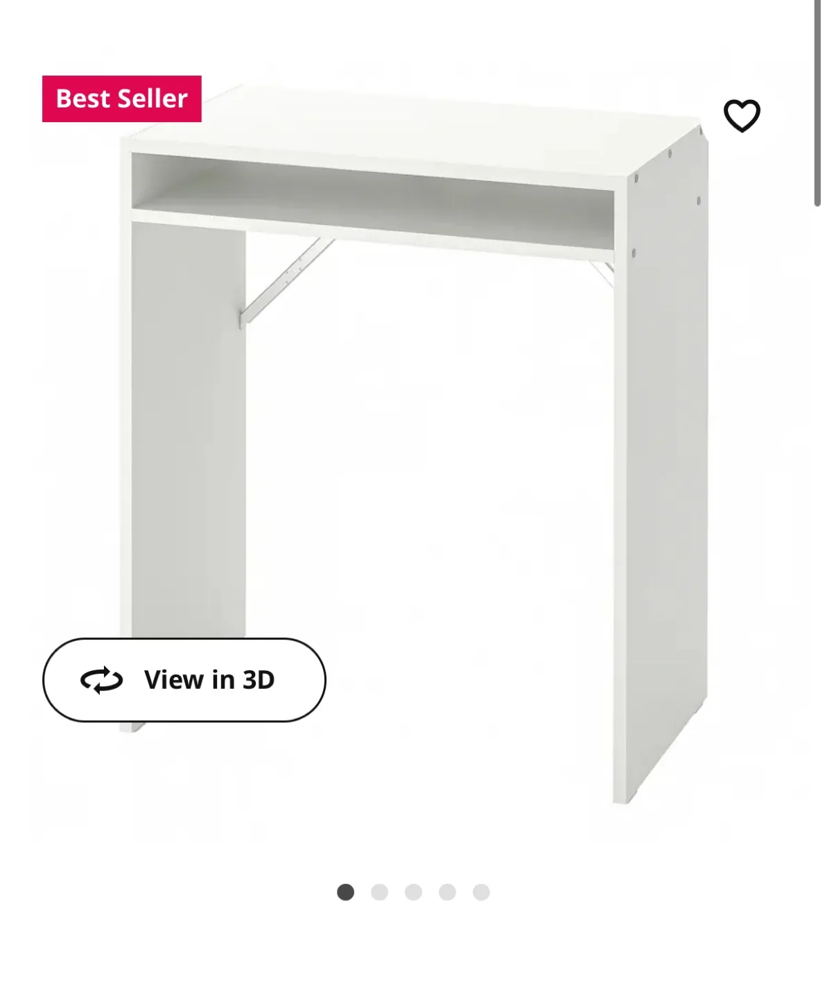 Ikea white TORALD Desk thumbnail