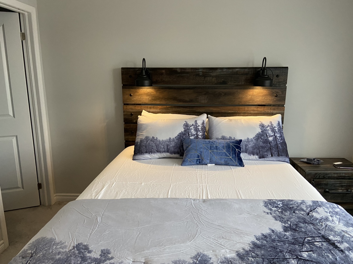 Queen Size Bed Frame with Headboard