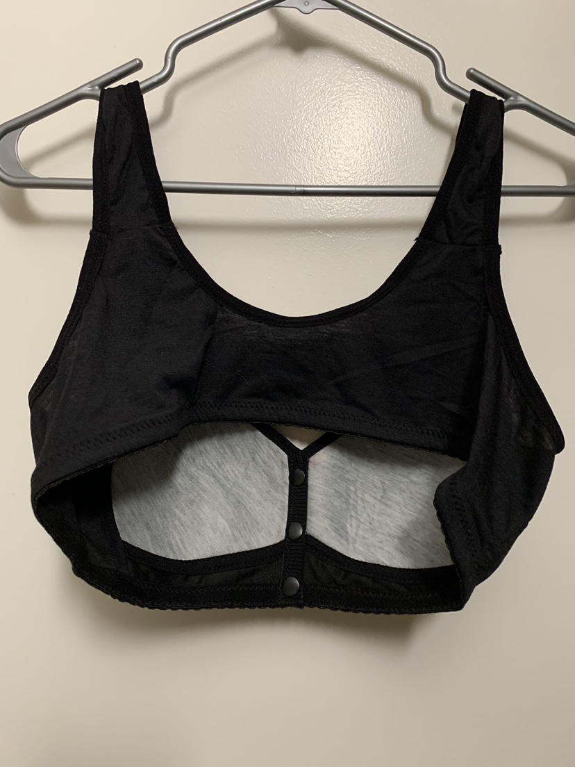 Black Floral Front Closure Bra - photo 2