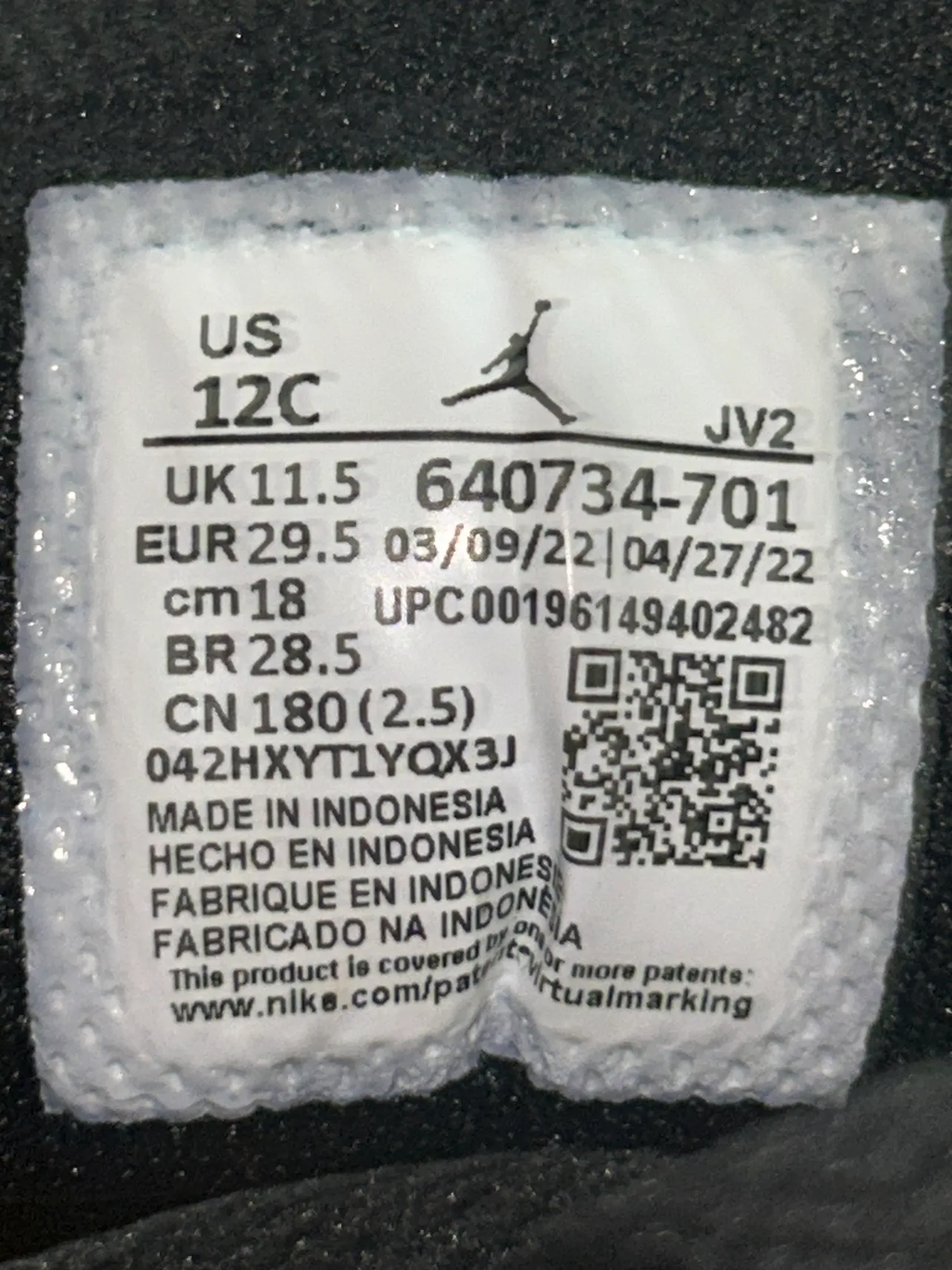 Air Jordan 1s Size 12C Yellow & Black image indicator(3)