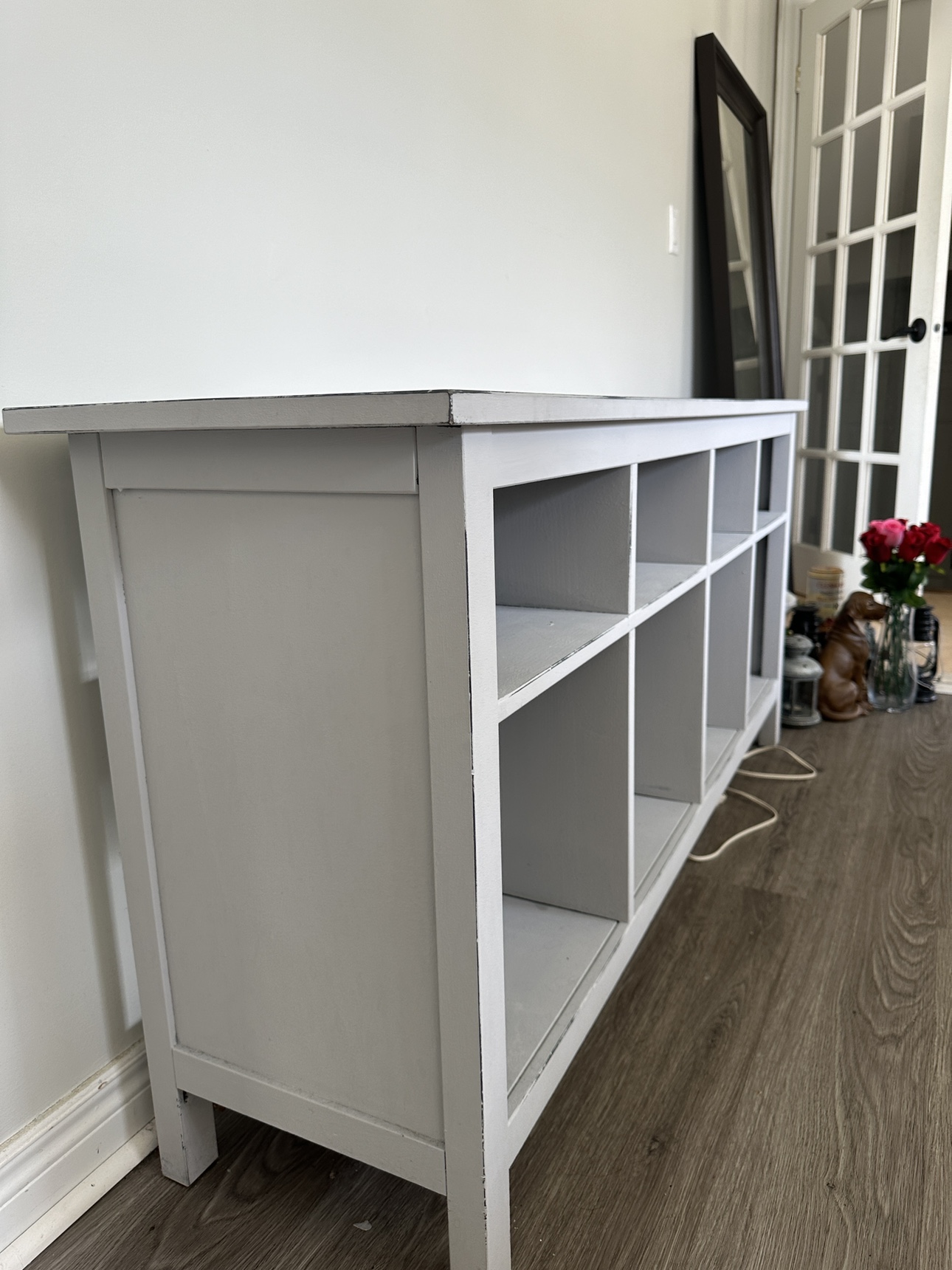 Grey TV Stand with Shelving - photo 3
