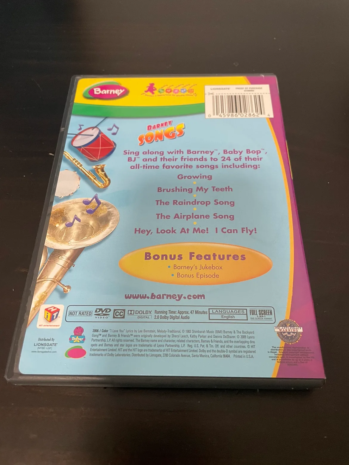 Barney Songs DVD #freecycle image indicator(2)