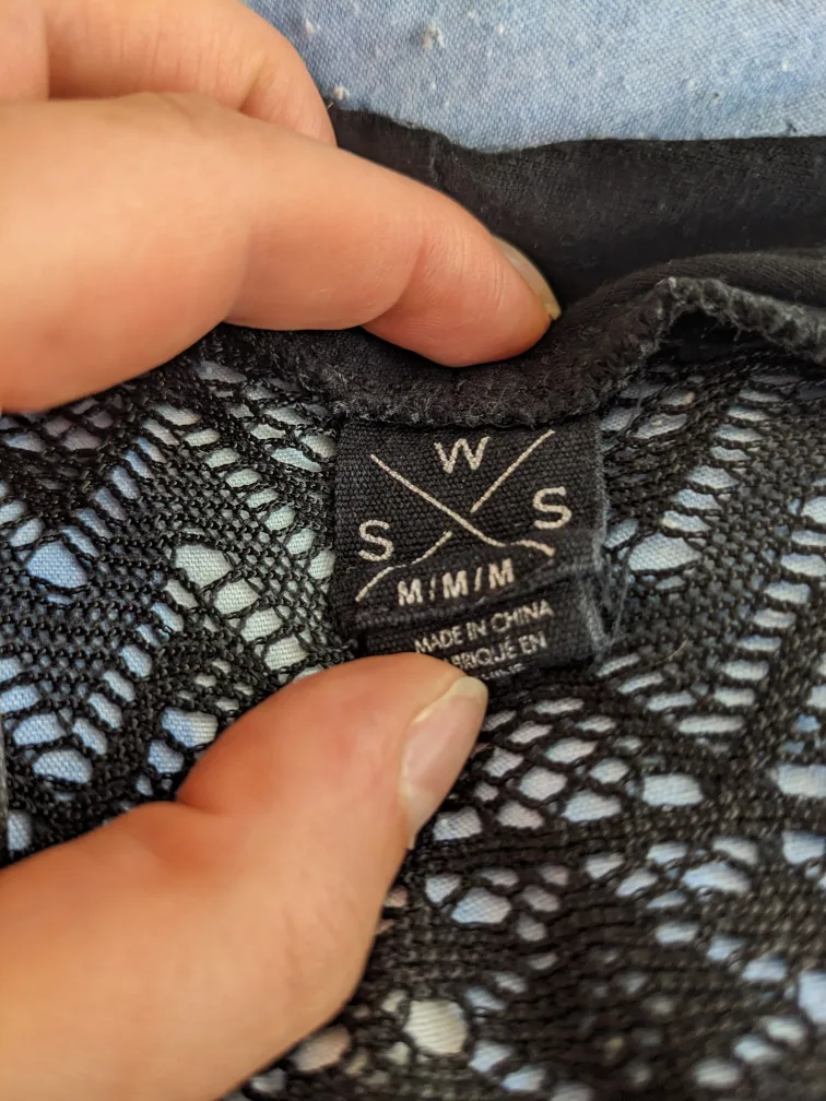 Black Cardigan with Lace Back image indicator(4)