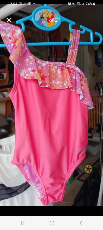 Speedo Girls One Piece Swimsuit Size 5T thumbnail